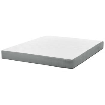 Colchón De Muelles Ensacados Con Asas Relleno De Espuma Viscoelástica Firmeza Media Funda Extraíble 7 Zonas Acolchado 180 X 200 Cm Drift
