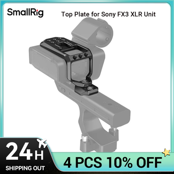 Placa superior SmallRig para Sony FX30 / FX3 XLR unidad para proteger para Sony FX3 XLR mango con agujeros roscados de 1/4 ''Zapata fría MD3990