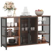 aparador de cocina 120x40x76 cm marronrustico