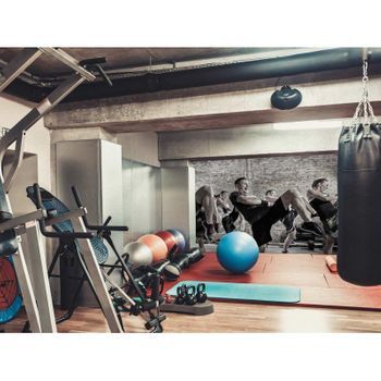 Fotomural Gimnasio Clase Cardio Punch Patada 400 X 300 Cm