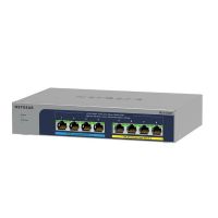switch netgear ms108up 8 puertos 25g poe sin ventilador montaje pared metal