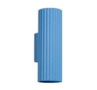 aplique azul claro aluminio alt 20 cm
