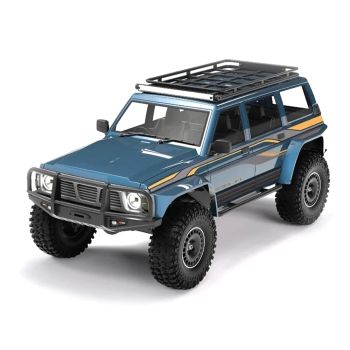 YIKONG YK4107 1/10 2.4G 4WD coche RC rock crawler diferencial de dos velocidades bloqueo chasis LCG tanque giro luces LE