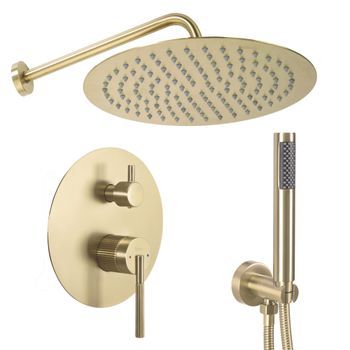 Conjunto De Ducha Rea Js-622711bg Argon Brush Gold