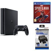 sony playstation 4 marvels spider-man  twin docking station bundle - 500 gb red