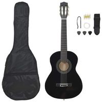 set de guitarra clasica para principiantes 8 pzas negro 12 34 vidaxl