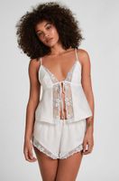 hunkemoller short peonie blanco
