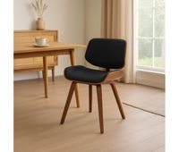 silla de comedor beverley de tela nogalnegro 41x55x80 cm