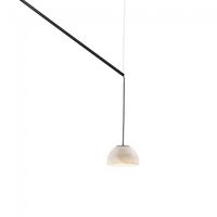 lampara colgante led absidiola mini alabastro movil 35w