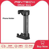 pgytech soporte universal para tripode para telefono monopie palo selfie y tripode con zapata fria para telefono inteligente de 60 a 90 mm de ancho
