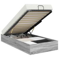 estructura de cama ottoman gris sonoma 203 x 100 x 25 cm vidaxl