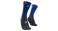 calcetines de compresion compressport mid compression azules