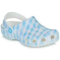 crocs zuecos classic gingham clog k para nina