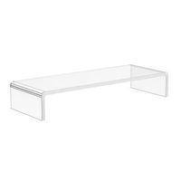 soporte para monitor 53x19x9cm elevador ergonomico con espacio para teclado acrilico transparente
