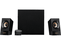 sistema de altavoces multimedia - logitech z533 con subwoofer 21 120 vatios conexiones 35 mm y rca control sonido negro