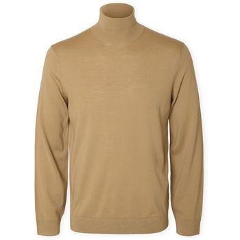 Selected Jersey Noos Tray Roll Neck Knit - Kelp para hombre