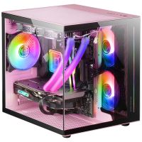 mars gaming mc-view minitorre cristal templado usb 30 rosa
