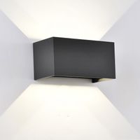aplique de exterior led davos double dim 2700k 4x6w