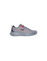 zapatillas skechers vapor foam - vocko hombre grisrojo