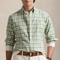 polo ralph lauren checked cotton shirt - m