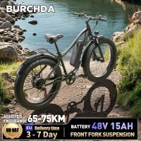 bicicleta electrica de montana burchda rx02 de 26 pulgadas con neumaticos gruesos 40 bateria de litio de 48v15ah bicicleta electrica para adultos tipo motocicleta