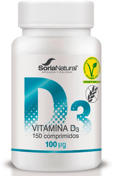 Soria Natural Vitamina D3 Liberación Sostenida 150 Comprimidos