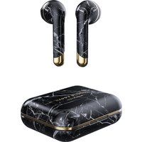 happy plugs air 1 wireless bluetooth earphones - black marble black