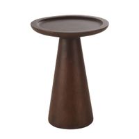 mesa auxiliar de madera de mango maciza