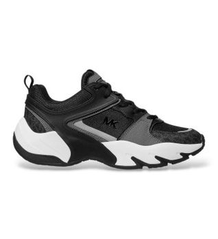 Michael Kors para hombre. 42S6CHFS1D Zapatillas Chase negro (44.5), Plano, Cordones, Casual