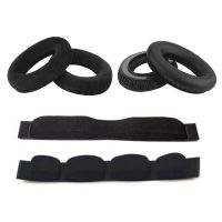 almohadillas de repuesto para auriculares sennheiser hd650 hd545 hd565 hd580 hd600 fundas para auriculares almohadilla de esponja para la diadema orejeras de cuero