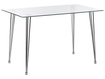 Mesa de comedor de vidrio 4 personas l120