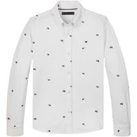 tommy hilfiger camisa manga larga flags printed pique reg shirt para nino
