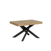 mesa extensible 90x130390 cm roble natural patas antracita