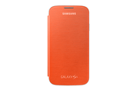 funda smartphone galaxy s4 flip cover naranja