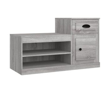 Vidaxl mueble zapatero madera contrachapada gris sonoma 100x42x60 cm