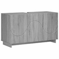 armario de bano sonoma gris 101 x 41 x 58 cm vidaxl