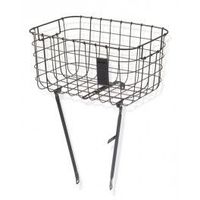basil cesto delantero robin malla acero con soportes 27l negro 47x31x25 cm maximo 10 kg