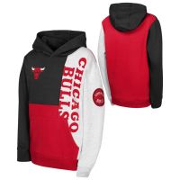 sudadera chicago bulls splash pullover outerstuff - junior