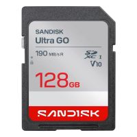 tarjeta sd sandisk ultra go 128 gb sdxc uhs-i 190 mbs u3 v10 negra