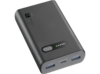 Powerbank - CellularLine Fast, 10000 mAh, 20 W, Hasta 72h de carga, USB C, A, Negro