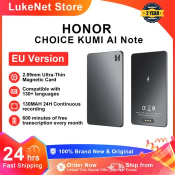 Grabadora Ultrafina HONOR CHOICE KUMI AI Note, Grabación de 24 Horas, Transcripción por IA para Más de 130 Idiomas, Compatible con HONOR Magic/600 Series, para iPhone y SAMSUNG