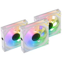 mars gaming mf-linkfinitykitw pwm argb 120mm kit 3x ventiladores suplementarios blancos
