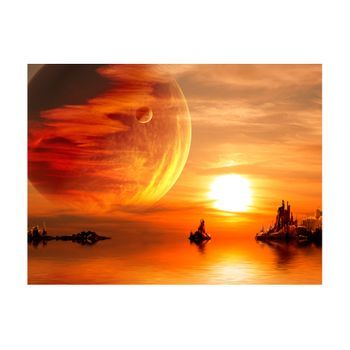 Papel Pintado 3d - Fantasy Sunset (350x270 Cm)
