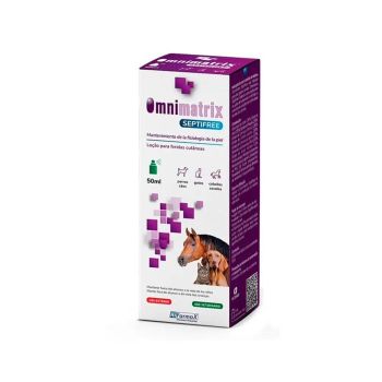 OMNIMATRIX Septifree 50 ml loción cicatrizante para la recuperación de heridas para perros, gatos y caballos Hifarmax