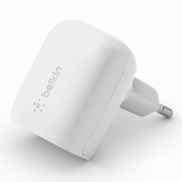cargador de pared belkin wca006vfwh boost charge usb-c 20w blanco