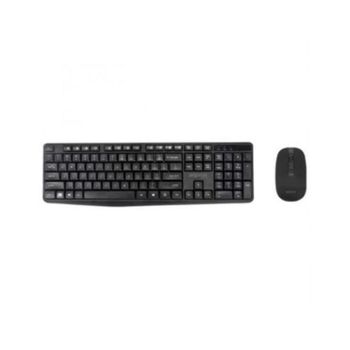 Teclado inalámbrico Approx APPMX335 QWERTY Español 105 teclas + Ratón Negro Nano receptor