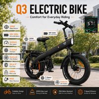 bicicleta electrica hx q3 para adultos bateria extraible de 48v 20ah frenos de disco hidraulicos alto torque de 115nm neumaticos gruesos de 20x4 pulgadas carga maxima de 300kg uso para carga y