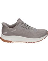 zapatilla skechers slip-ins bobs squad 4 staple look taupe 117624-tpe 41