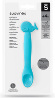 suavinex cuchara de silicona para bebes azul 4m