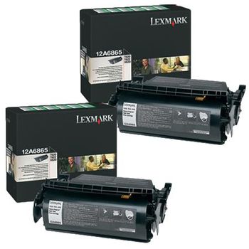 Original Multipack Lexmark X620 Printer Toner Cartridges (2 Pack) -12A6865